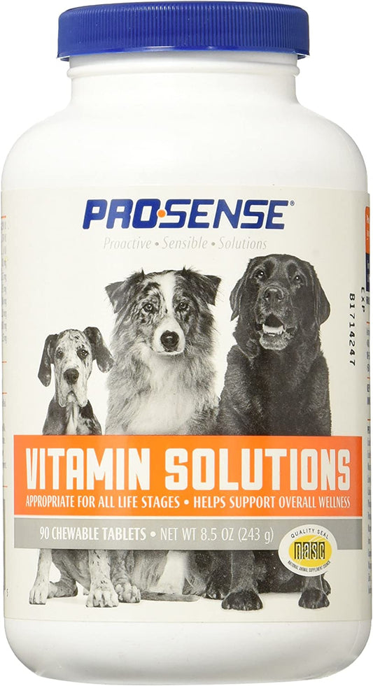 Vitamin Solutions 90 Count, Chewable Tablets for Dogs, Helps Support Overall Wellness (P-87039)